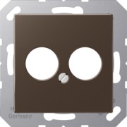 Abdeckung mokka für 2 Kleinst.Dosen A 562-2 MO 