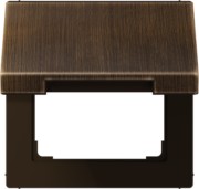 Klappdeckel Mess/antik f.Steckdosen 50x50mm ME 2990 KL AT 