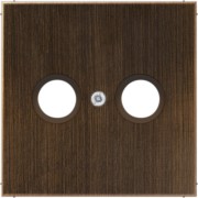 Abdeckung Mess/antik f.Antennensteckdose ME 2990 TV AT 