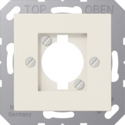 Abdeckung f. XLR-Steckdose weiß A 568-1 BF 