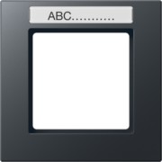Rahmen 1-fach Schriftfeld anthrazit matt AC 581 BFNA ANM 