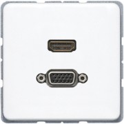 Multimediadose HDMI + VGA alpinweiß MA CD 1173 WW 