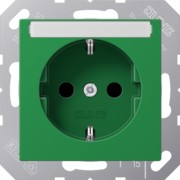 SCHUKO-Steckdose 16A 250V Schriftfeld bruchsi. A 1520 BFNA GN 