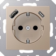 SCHUKO Steckdose mit USB Typ AC A 1520-15 CA CH 