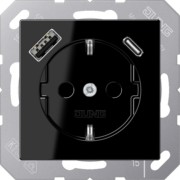 SCHUKO Steckdose mit USB Typ AC A 1520-15 CA SW 
