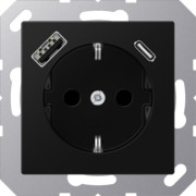 SCHUKO Steckdose mit USB Typ AC A 1520-15 CA SWM 