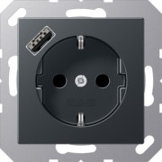 SCHUKO Steckdose mit USB Typ A 1520-18 ANM 