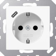 SCHUKO Steckdose mit USB Typ C A 1520-18 WW 