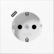 SCHUKO Steckdose mit USB Typ C LS 1520-18 WW 