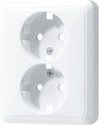 Zentralplatte f. SCHUKO-Steckdose CD 5020 WW PL 