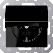 SCHUKO Steckdose 16 A 250 V, schwarz 1520 NKL SW 