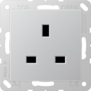 Steckdose 13A 250V, aluminium A 3521 AL 
