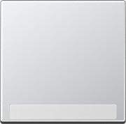 Wippe mit Schriftfeld 1fach, aluminium A 590 BF NA AL 