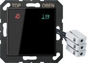 Hotelabdeckung Glas mit LED-Einheit 24 V A CU KO6 M SW 