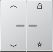 eNet Funk-Steuertaste 2fach, aluminium FM A 1701 P AL 