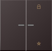 eNet Funk-Steuertaste 2fach, dark FM AL 1701 D 