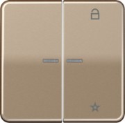 eNet Funk-Steuertaste 2fach,gold-bronze FM CD 1701 GB 