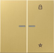 eNet Funk-Steuertaste 2fach, Messing FM ME 1701 C 