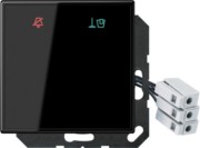 Hotelabdeckung Glas mit LED-Einheit 24 V LS CU KO6 M SW 
