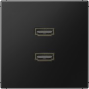 Multimedia-Anschlusssystem graphitschwarz matt MA LS 1133 SWM 