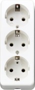 SCHUKO-Dreifach-Steckdose m.Zugentlastung, aws 10 S 23 L WW 