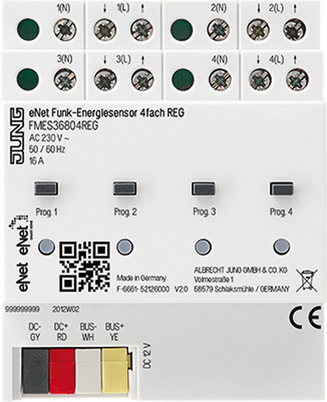 Funk-Energiesensor 4-kanalig, REG FM ES 36804 