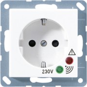 SCHUKO-Steckdose 16A 250V alpinweiß A 521 UF WW 