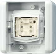 KNX Taster BA 1f. Mittenstellung 8471.02 LED W 