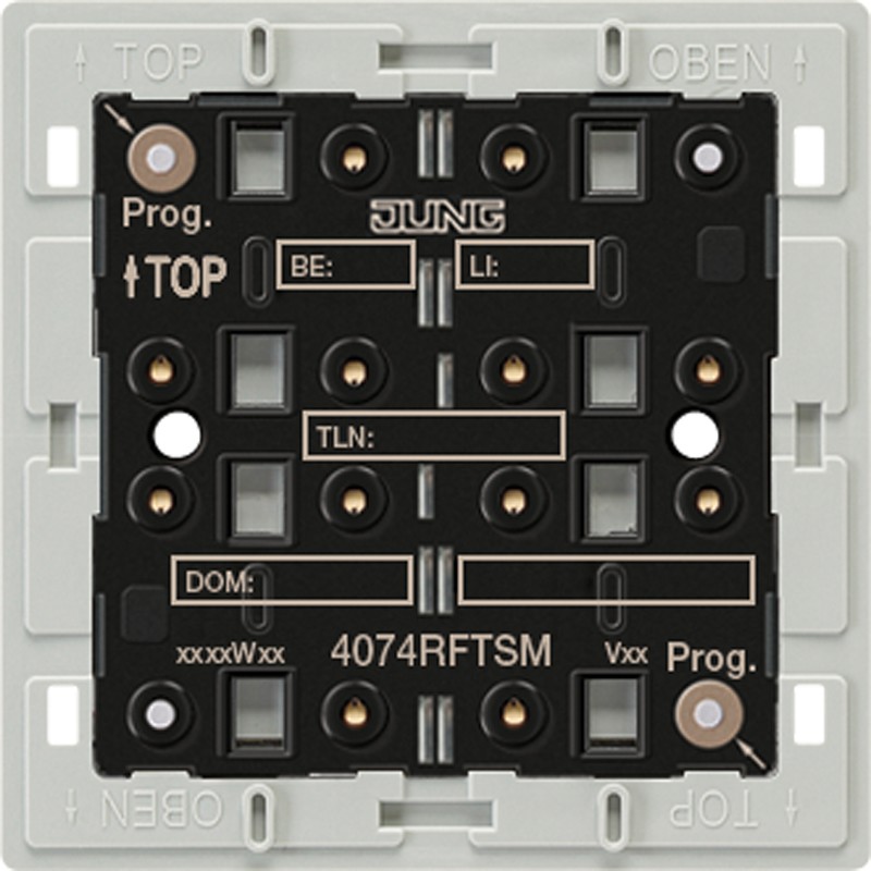 KNX Funk-Tastsensor-Modul Adapterrahmen 4-fach 4074 RF TSM 