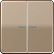 KNX RF Taster 2fach Aluminium eloxiert CD 10921 ST GB 