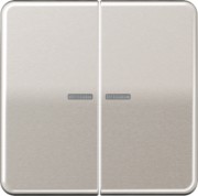 KNX RF Taster 2fach Aluminium eloxiert CD 10921 ST PT 