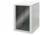 DIGITUS Wandschrank mit Glastür 16HE 600x600 grau DN-19 16U-6/6-EC 