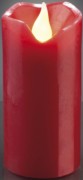 LED-Wachskerze H:9,5cm rot batterieb. 572131 