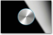 Drehbedienelement 1-fach Glas schwarz 6341-825-101-500 