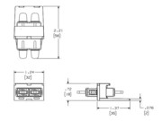 SC-Duplex Kupplung sw Keramikferrule CMDBUSCZBU 