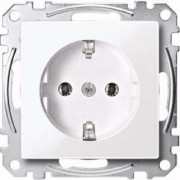 SCHUKO-Steckdose aws/gl mit Steckklemme MEG2301-0325 