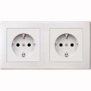 SCHUKO-Steckdose pws Doppel MEG2328-1519 