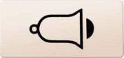 Symbol Klingel ws rechteckig 395800 
