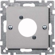 Zentralplatte alu für Audio-Buchse 468960 