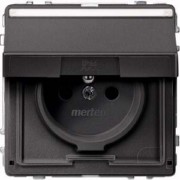 SCHUKO-Steckdose anth Klappd.Schriftfeld MEG2312-7214 