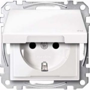 SCHUKO-Steckdose pws Klappdeckel IP44 MEG2314-0319 