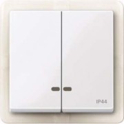 Doppelwippe aws/gl Kontrollfenster IP44 MEG3424-0325 