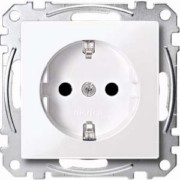 SCHUKO-Steckdose aws/gl mit Steckklemme MEG2300-0325 