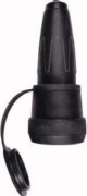 SCHUKO-Kupplung sw mit Schnappkragen 173051 