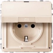 SCHUKO-Steckdose ws Klappdeckel MEG2310-7244 