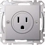 Steckdosen-Einsatz alu USA 15A MEG2151-0460 