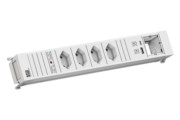 Steckdosenleiste 4xCH 0° 1xCM 1xUSB 916.722 