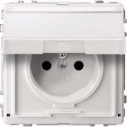SCHUKO-Steckdose pws Klappd.Schriftfeld MEG2312-7219 
