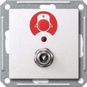 Ruftaster pws/gl mit Sys.Steckdose MEG4847-0319 