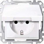 SCHUKO-Steckdose aws Klappdeckel IP44 MEG2314-0325 